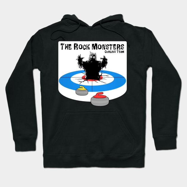 The Rock Monsters Curling Team - 2016 Logo Hoodie by SaintEuphoria